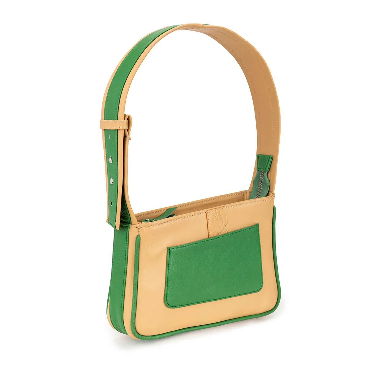 Abelardo Garden Party Green/Beige Shoulder Strap Bag