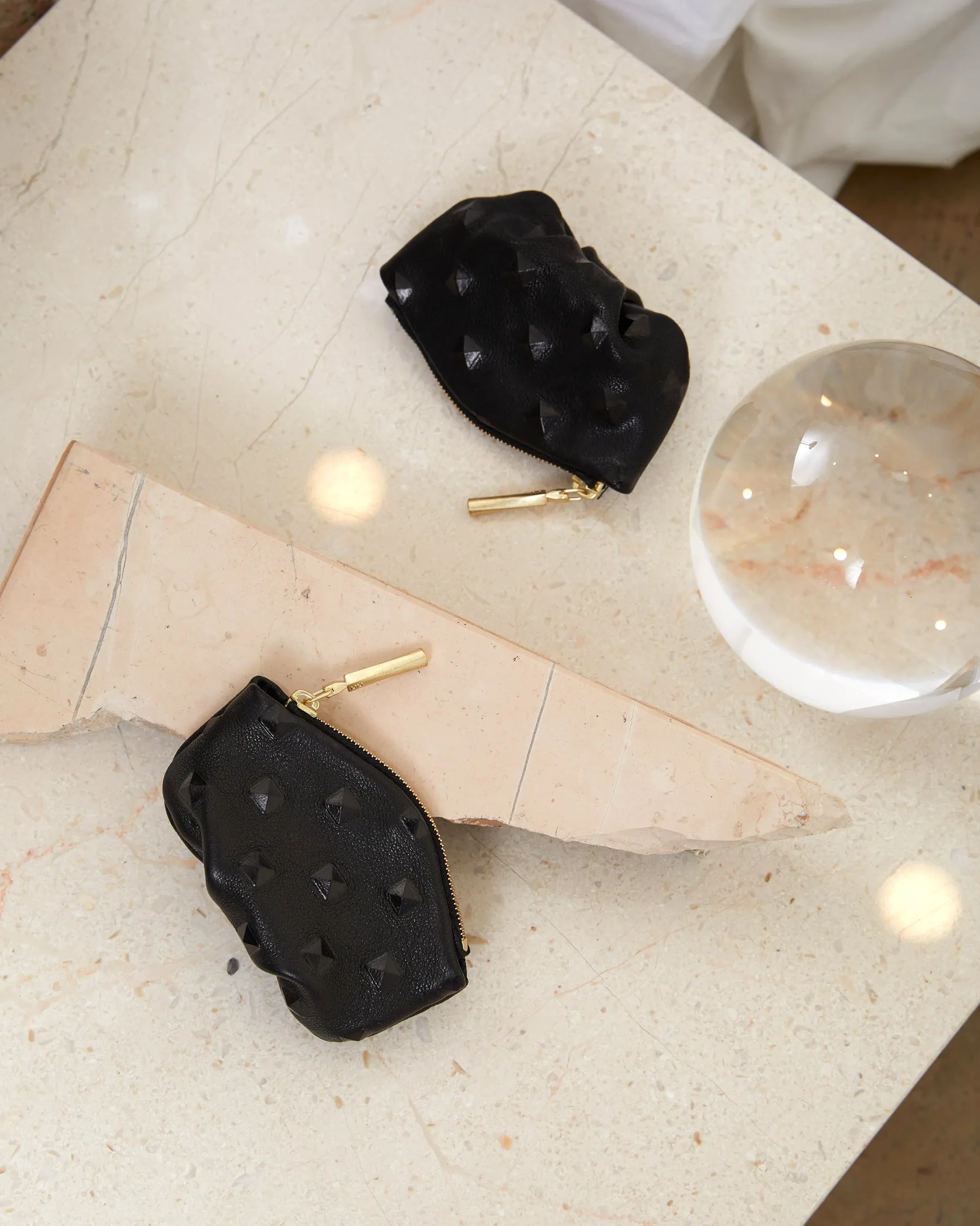 Baby Pochette Coin Purse | Studded Lamb