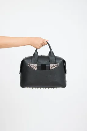 Black & Beige Leather Rogue Bag