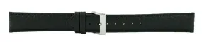 Black Padded Stitch Watch Band 20mm (Long) 105733