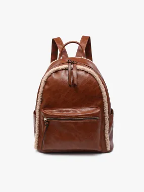Bria Sherpa Trim Backpack