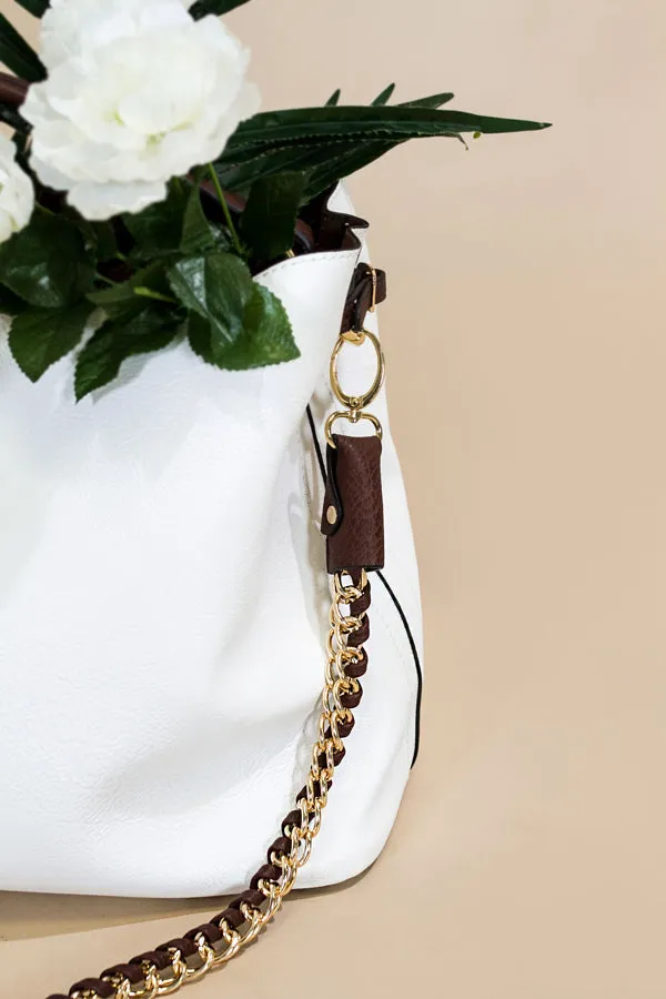Brooklyn Bliss Tote Bag In White