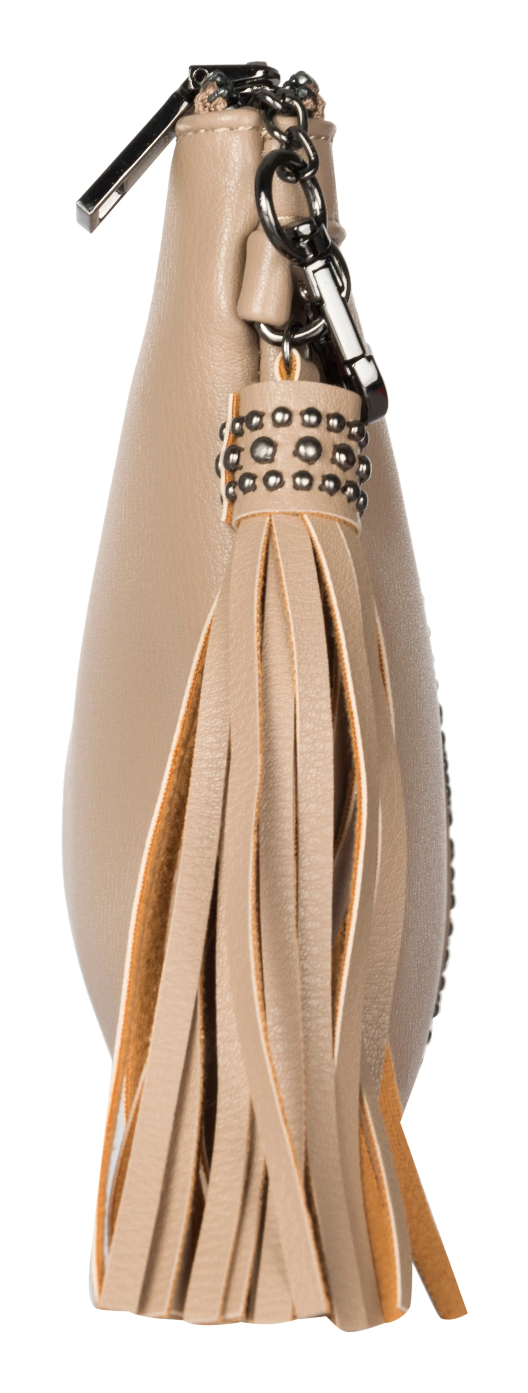 Bulchee Ladies Faux Leather Cross Body Sling Bag | Taupe | THBPYL11032.T-18