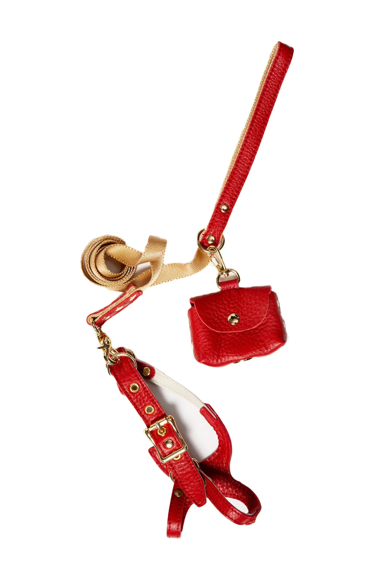 Canine Styles Leather Step-in Harness & Nylon Lead sets - 9 Color Options