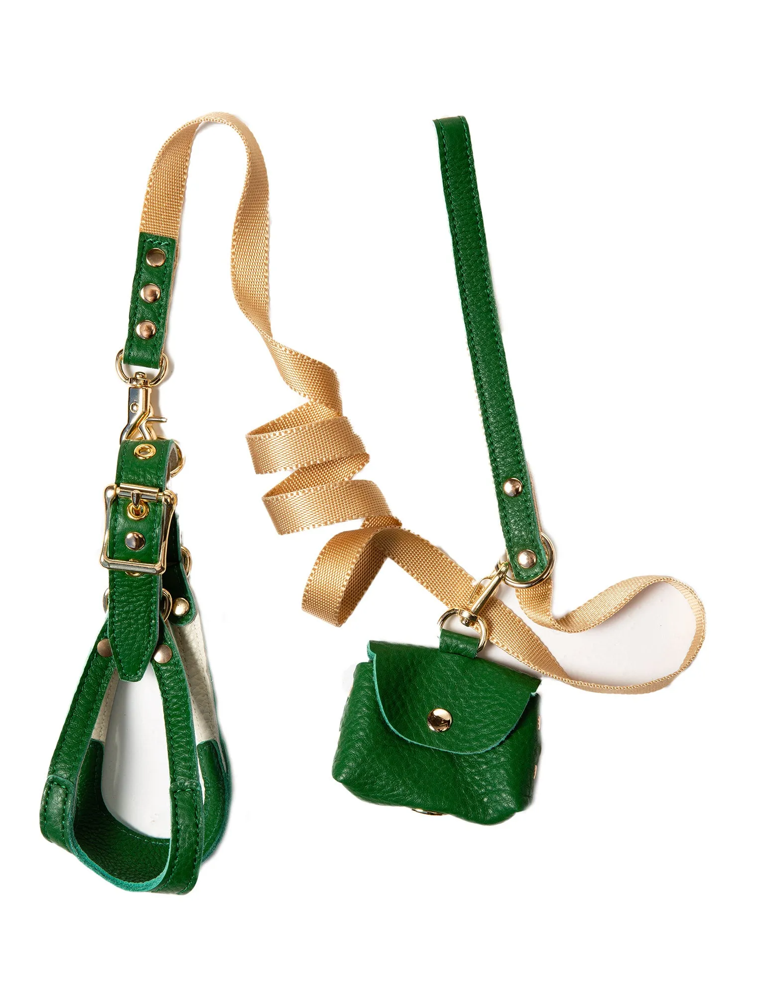 Canine Styles Leather Step-in Harness & Nylon Lead sets - 9 Color Options