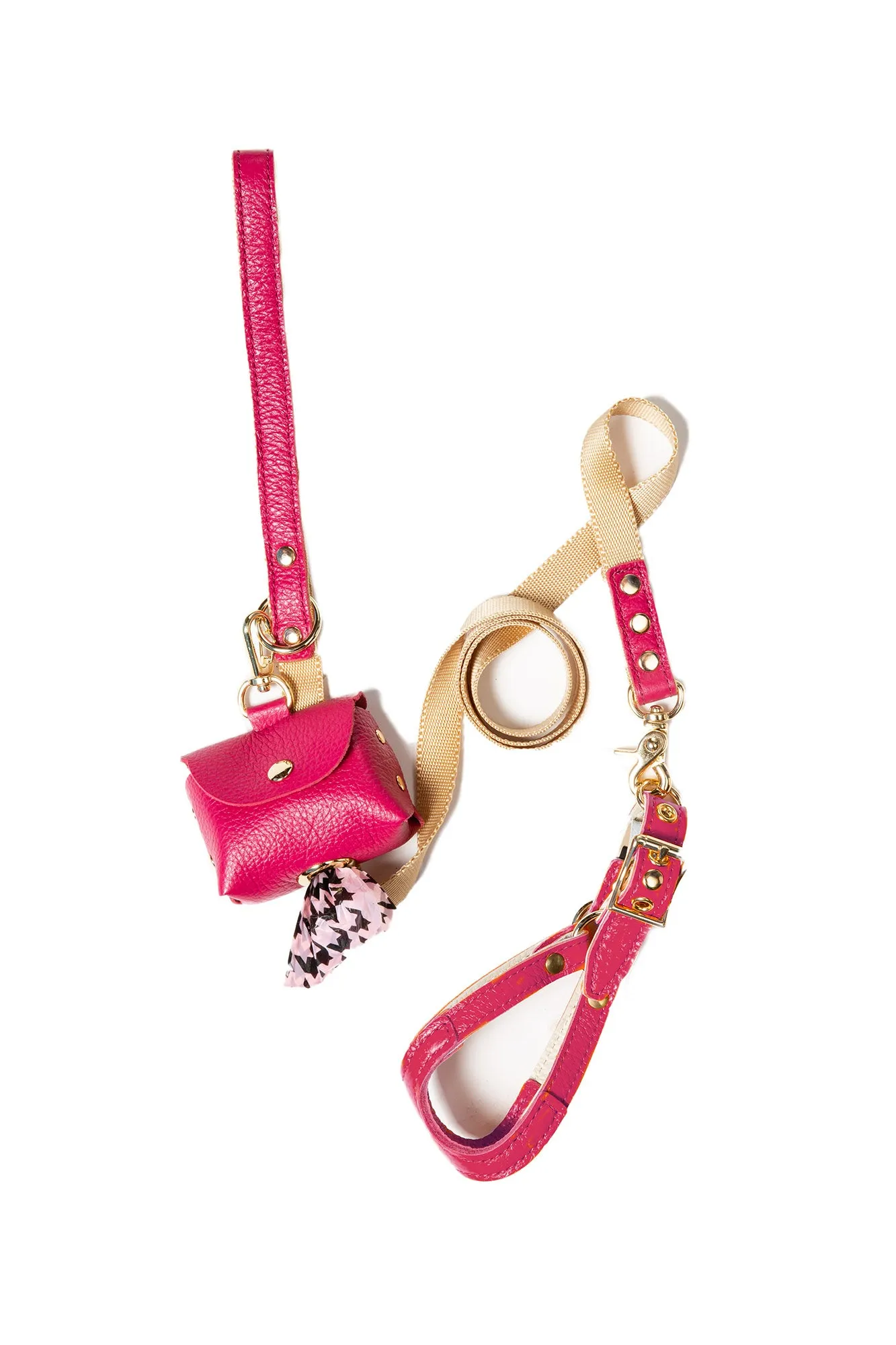 Canine Styles Leather Step-in Harness & Nylon Lead sets - 9 Color Options