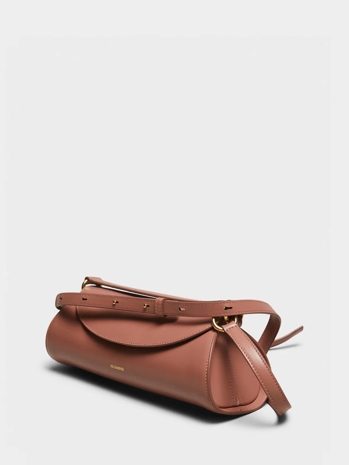 Cannolo Small Handle Bag in Cherrywood