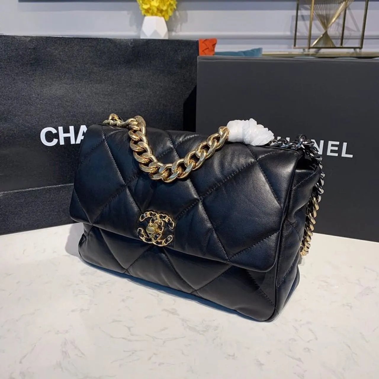 CHL 19 HandBag Black For Women 11.8in/30cm