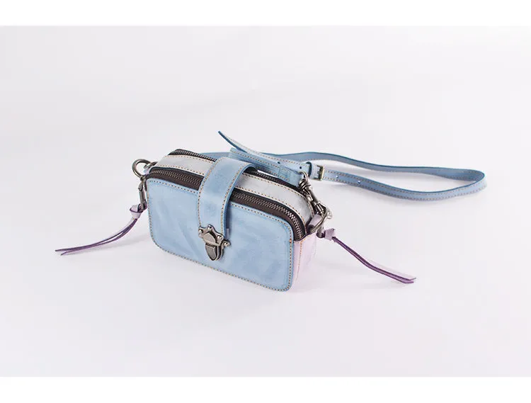 Cute Womens Leather Side Satchel Purse Cross Shoulder Bag for Women
