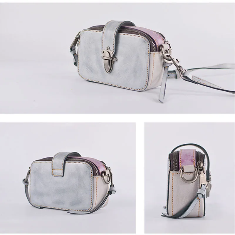 Cute Womens Leather Side Satchel Purse Cross Shoulder Bag for Women