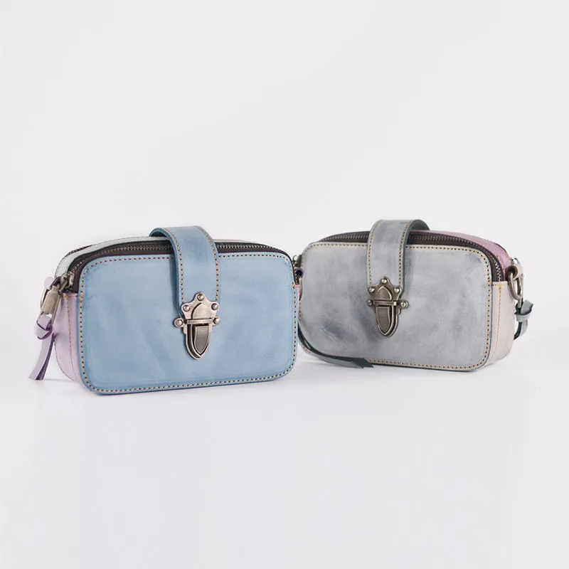 Cute Womens Leather Side Satchel Purse Cross Shoulder Bag for Women