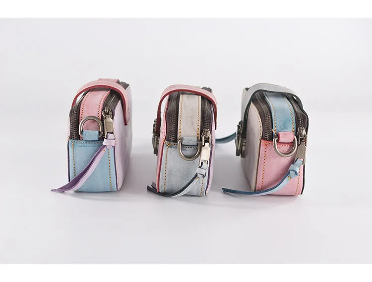 Cute Womens Leather Side Satchel Purse Cross Shoulder Bag for Women