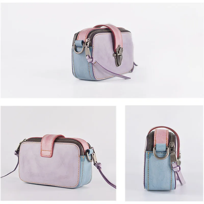 Cute Womens Leather Side Satchel Purse Cross Shoulder Bag for Women