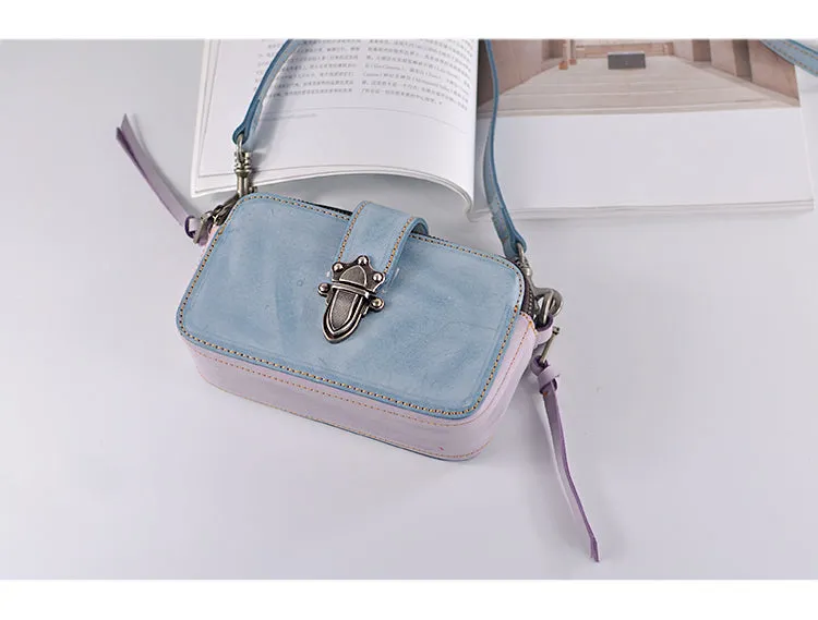 Cute Womens Leather Side Satchel Purse Cross Shoulder Bag for Women