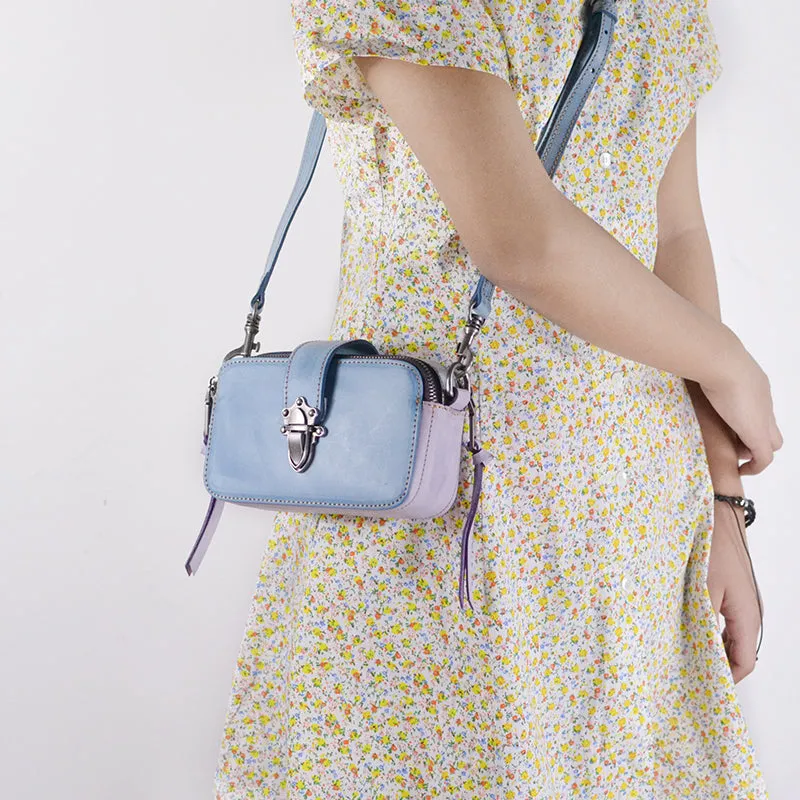 Cute Womens Leather Side Satchel Purse Cross Shoulder Bag for Women