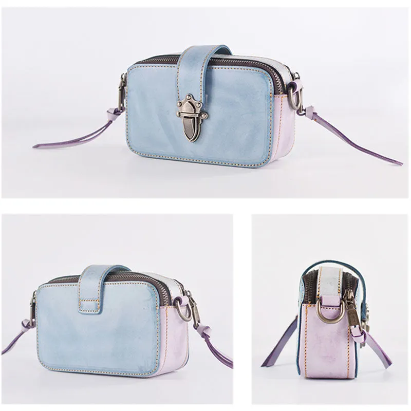 Cute Womens Leather Side Satchel Purse Cross Shoulder Bag for Women