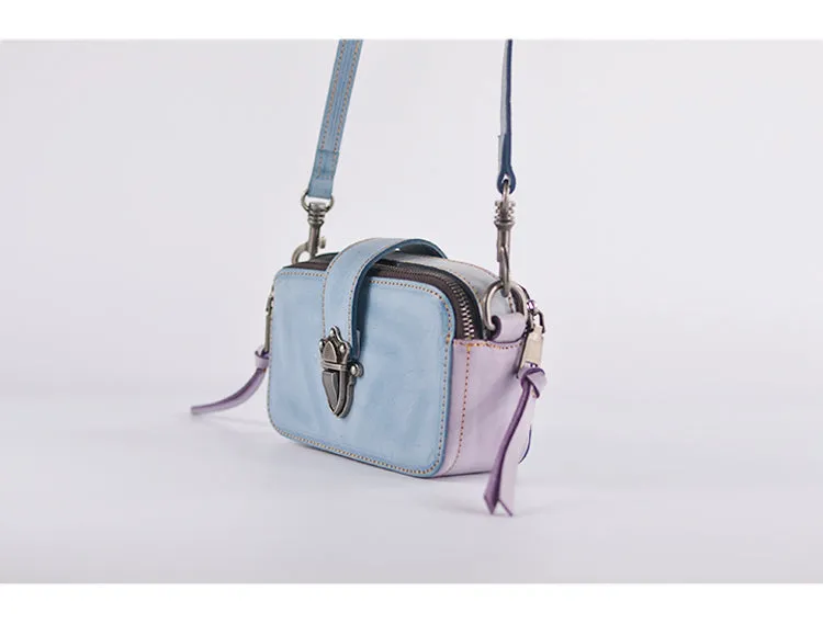 Cute Womens Leather Side Satchel Purse Cross Shoulder Bag for Women