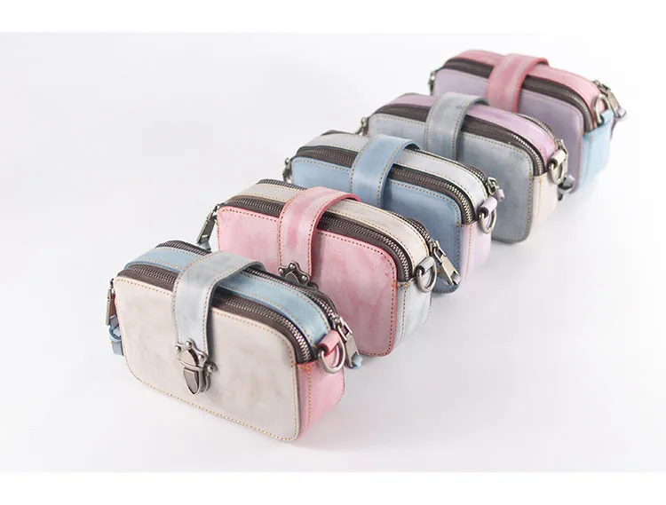 Cute Womens Leather Side Satchel Purse Cross Shoulder Bag for Women