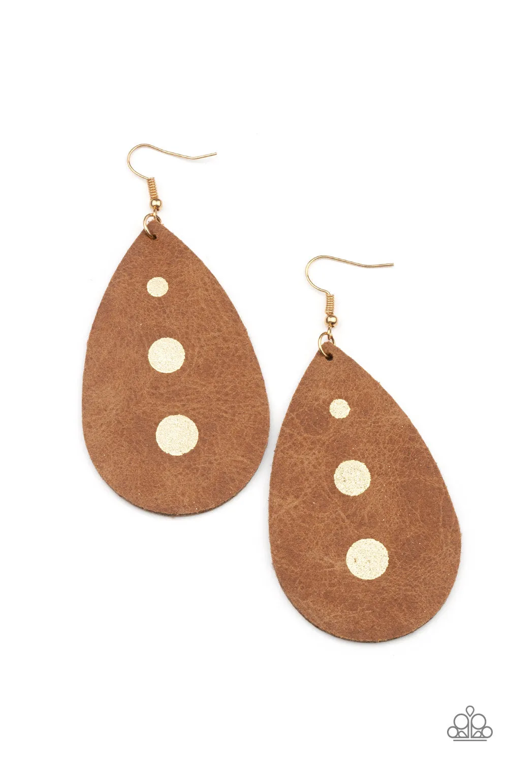 Earrings Rustic Torrent - Gold E403