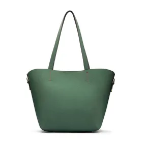 Emma 2 in 1 Leather Tote Bag - Green