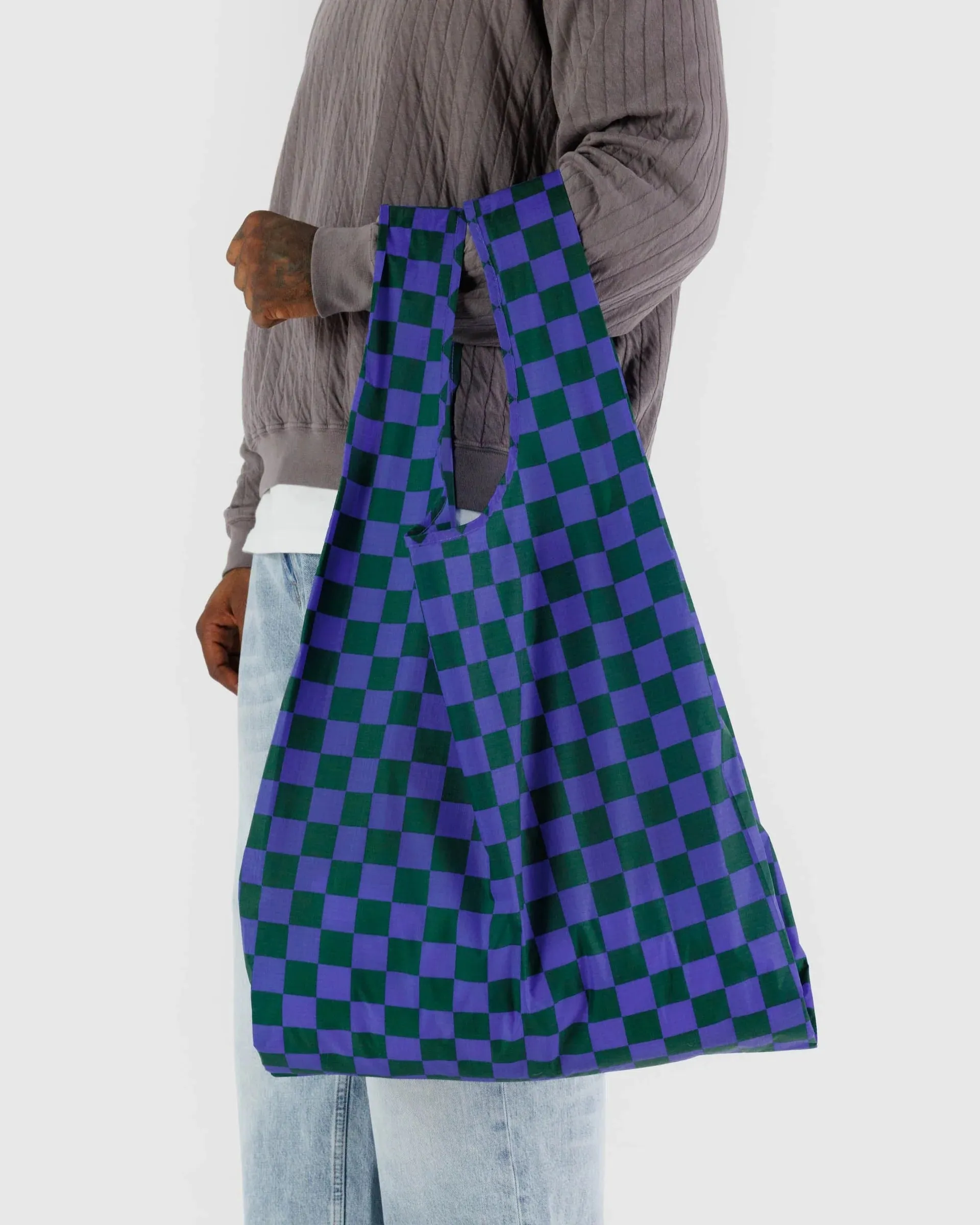 Iris Green Check Big Baggu