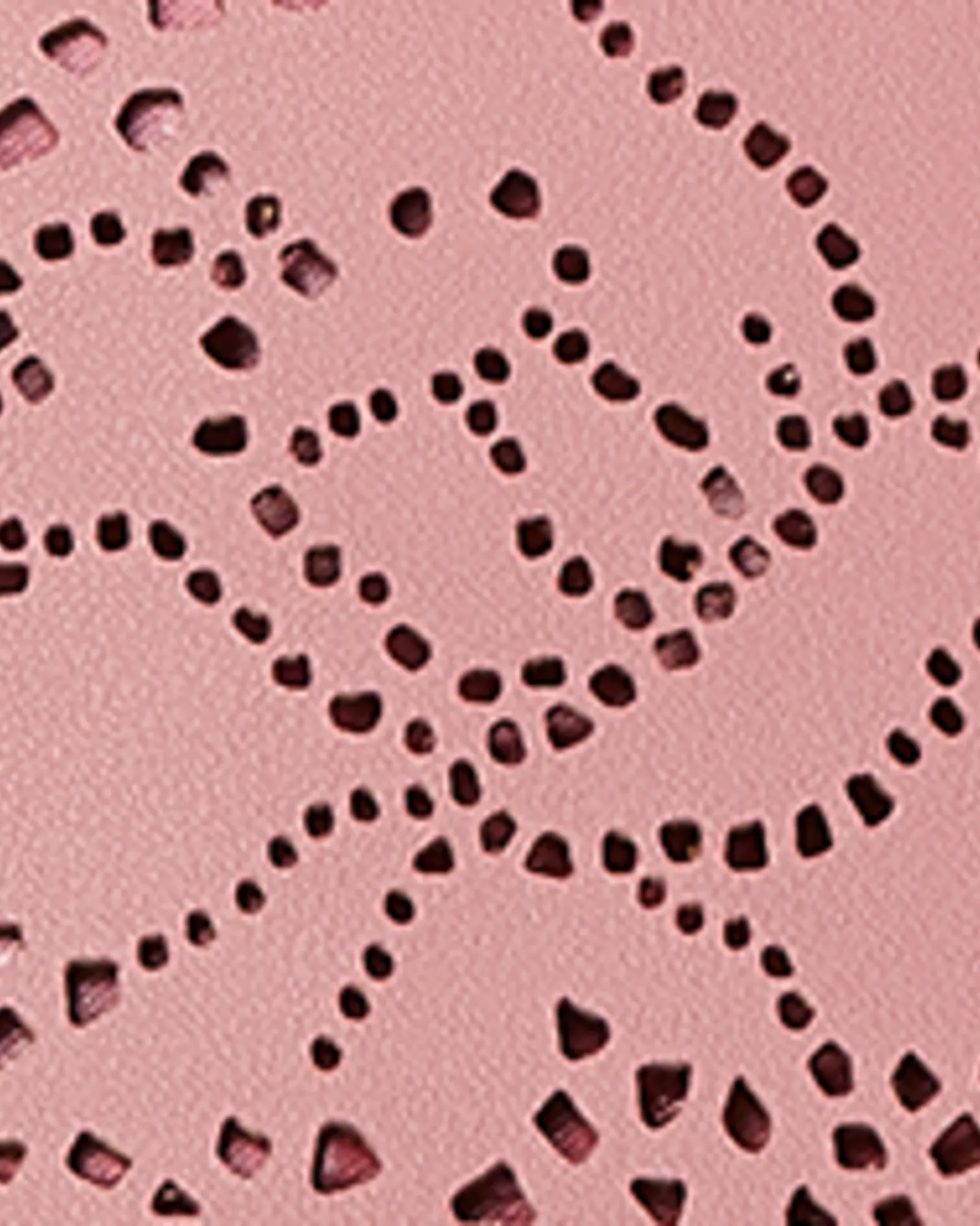 Karian Perforated Clutch | Pink