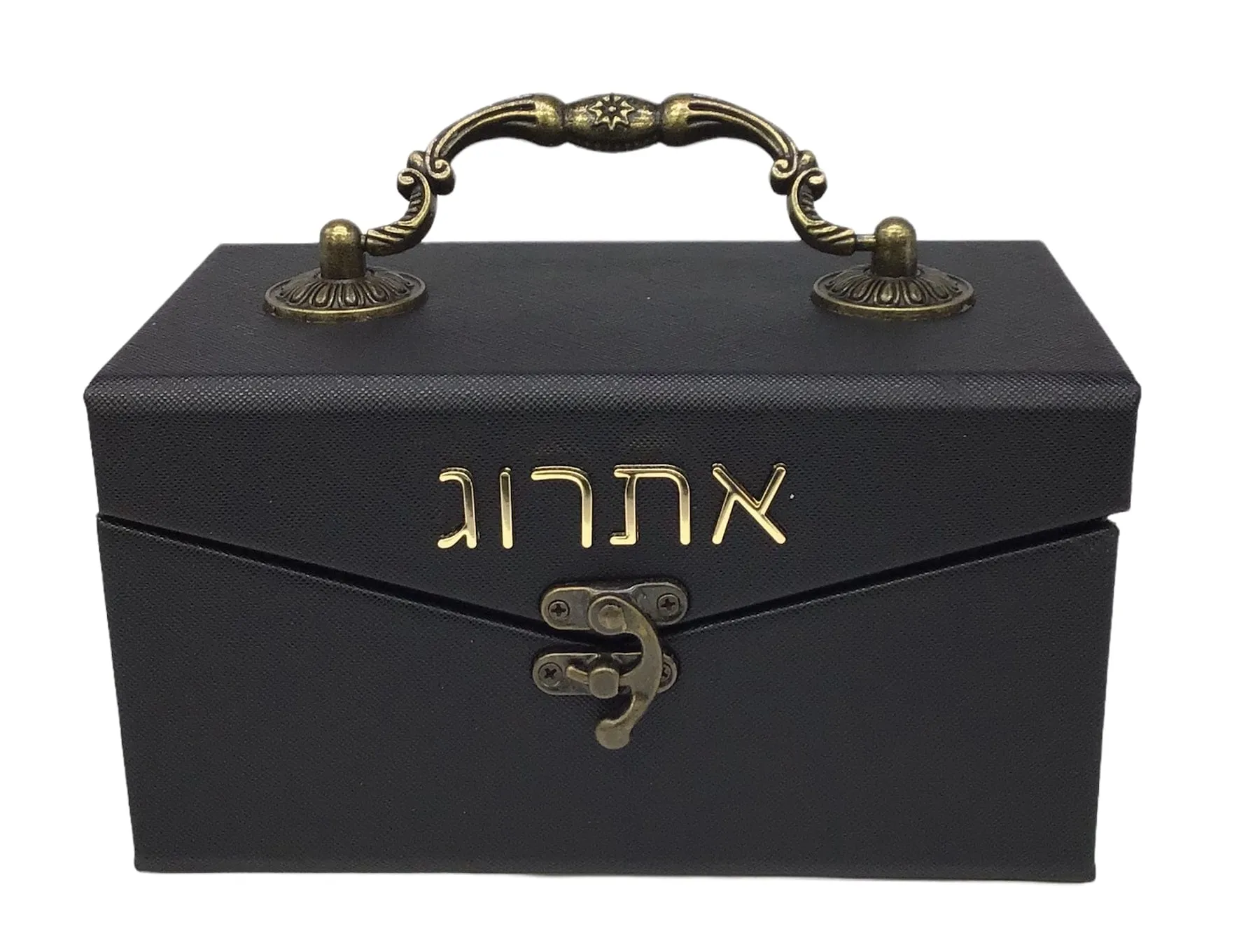 Leather Esrog Box-Black