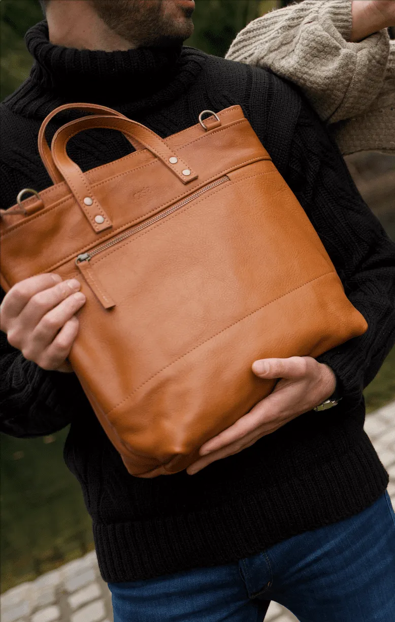 Leather tote bag - Ceibo M