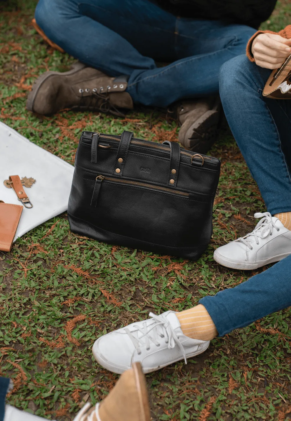 Leather tote bag - Ceibo S