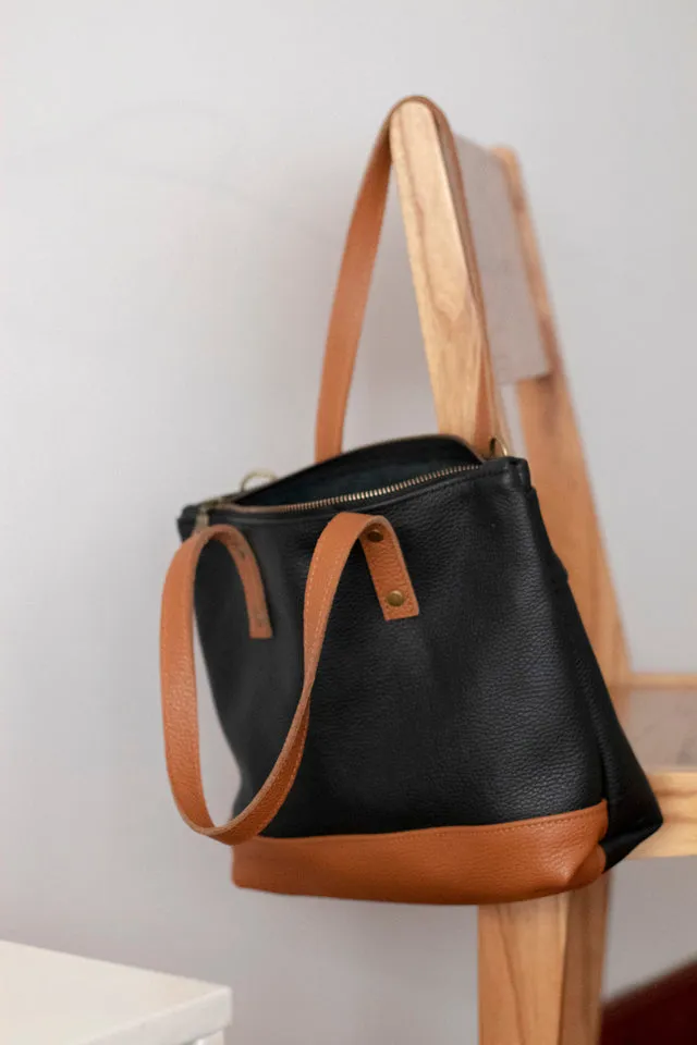 Leather tote bag - Ceibo S