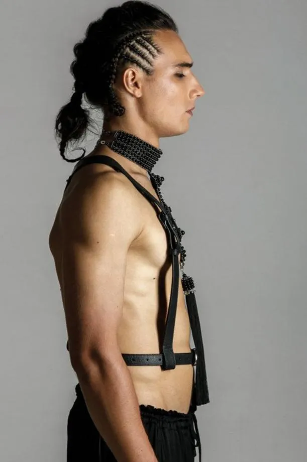 Men's Zheng Modular Leather Harness & Belt