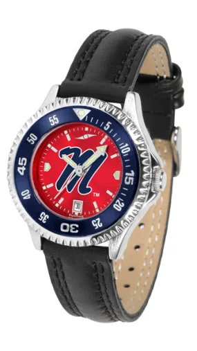 Mississippi Rebels Competitor Ladies Watch - AnoChrome - Color Bezel