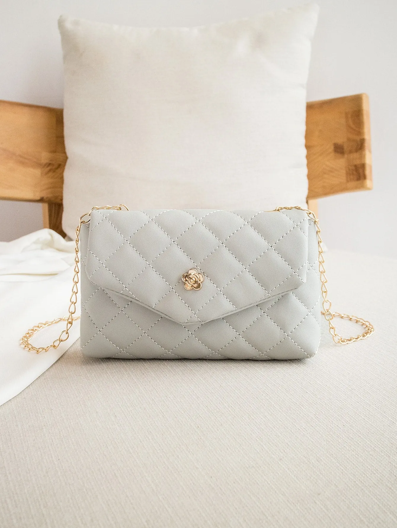 Quilted Chain Crossbody Bag