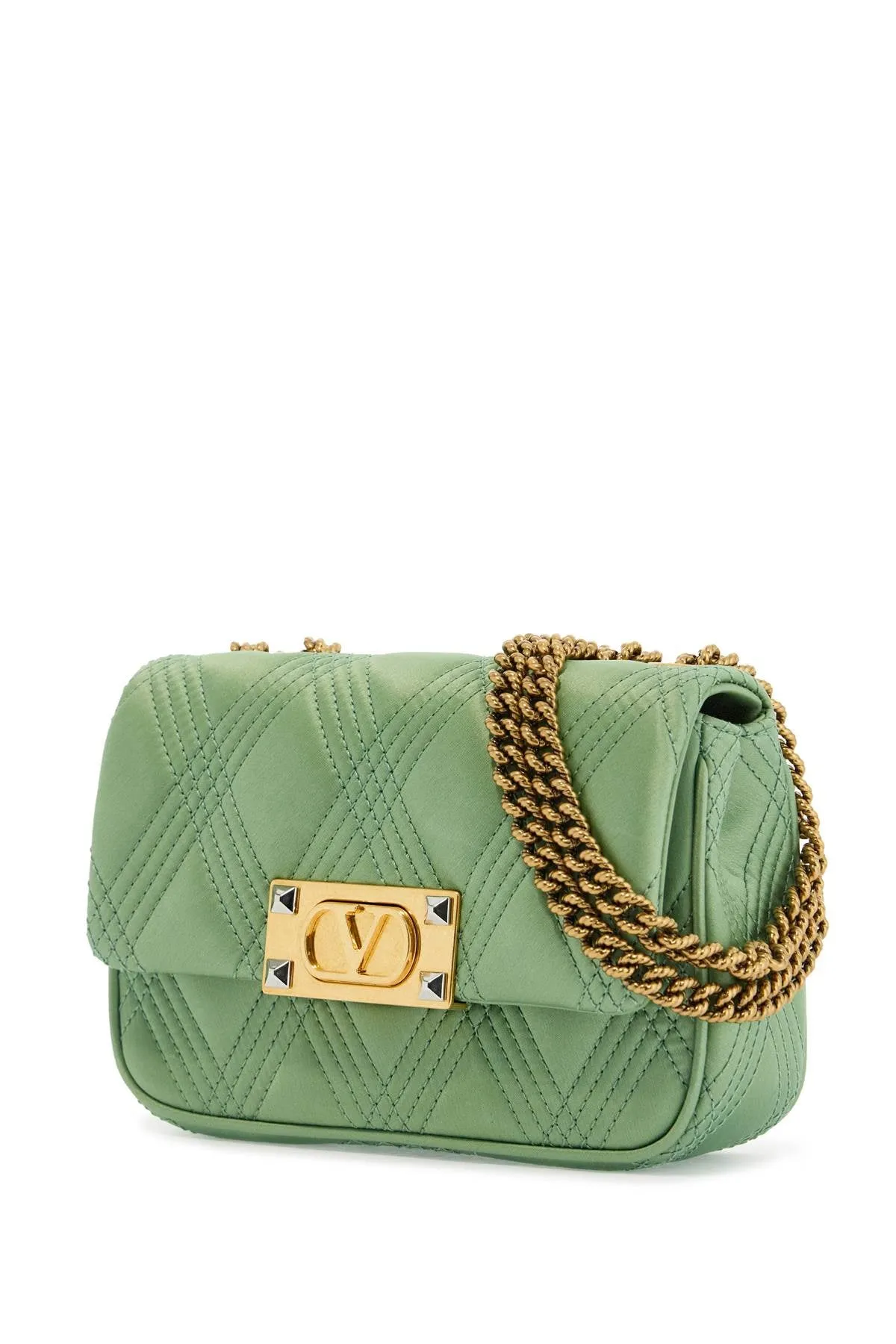 Quilted Silk Shoulder Bag