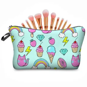 Rainbow Ice Cream Cakes Animal Make-up Bag Pencil Case