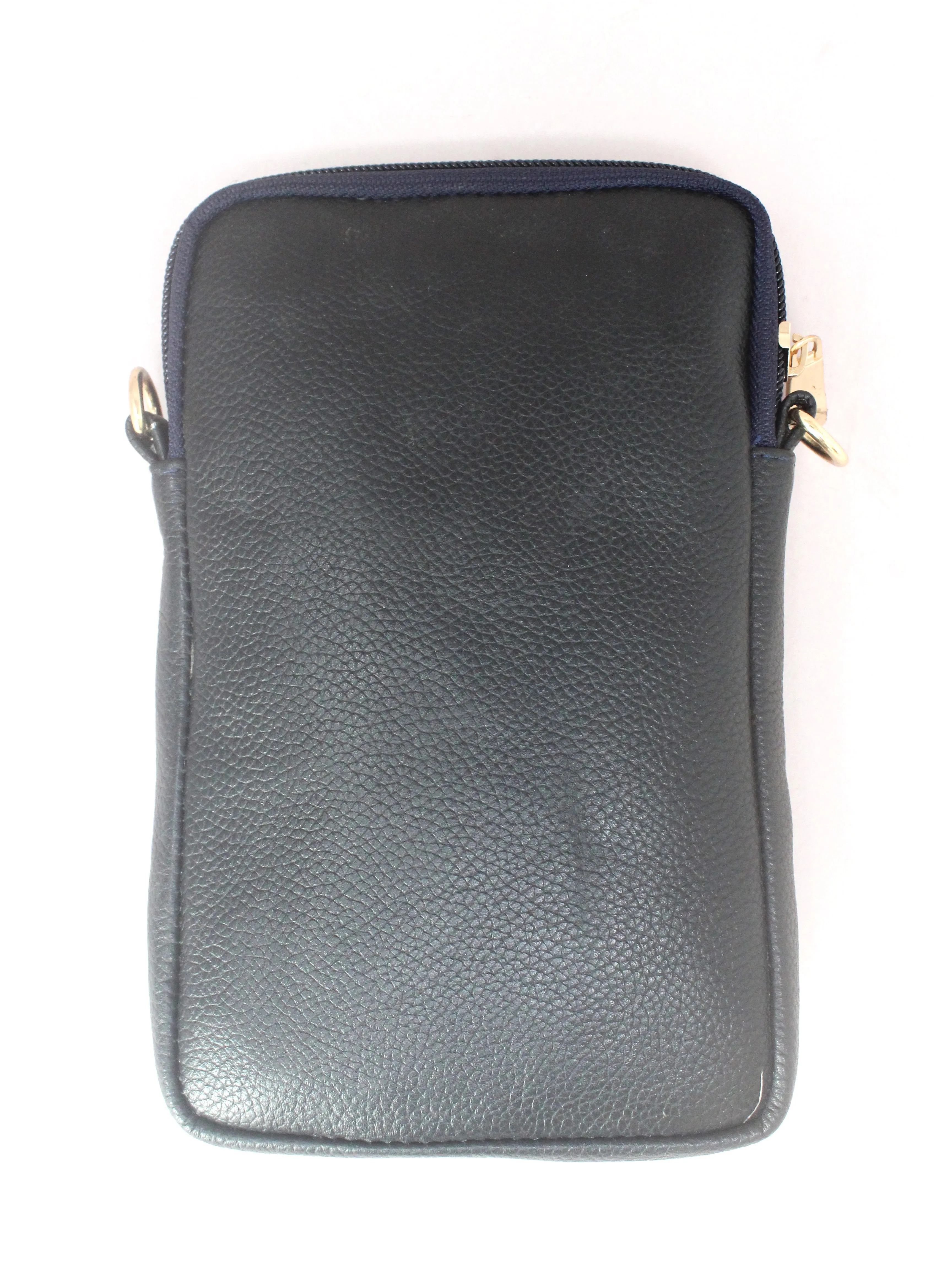 Rank Mini  Genuine Leather Blue Sling Bag