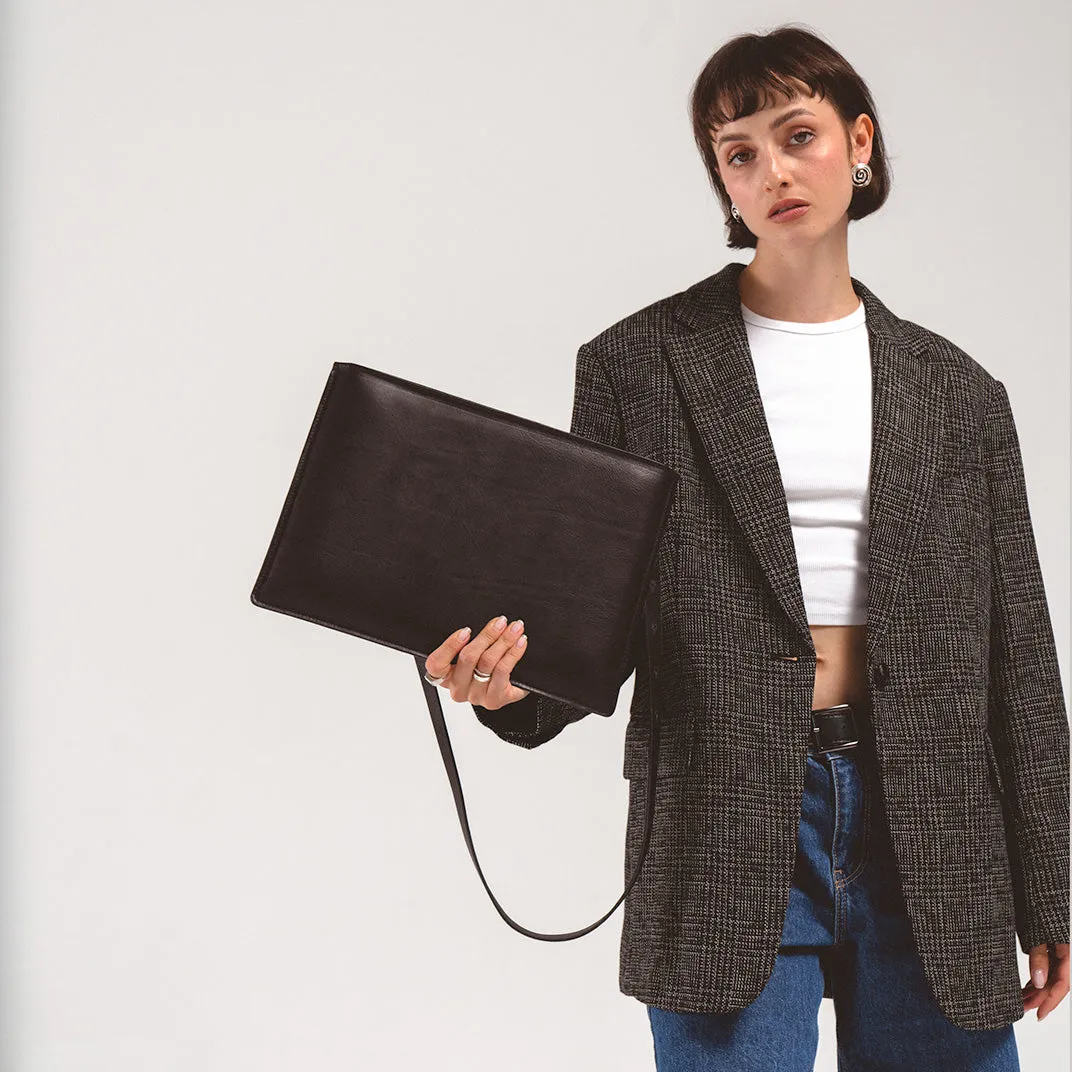 Slim leather sleeve for MacBook