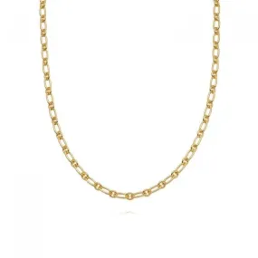 Stacked Linked Chain 18ct Gold Plate Necklace NB8008_GP
