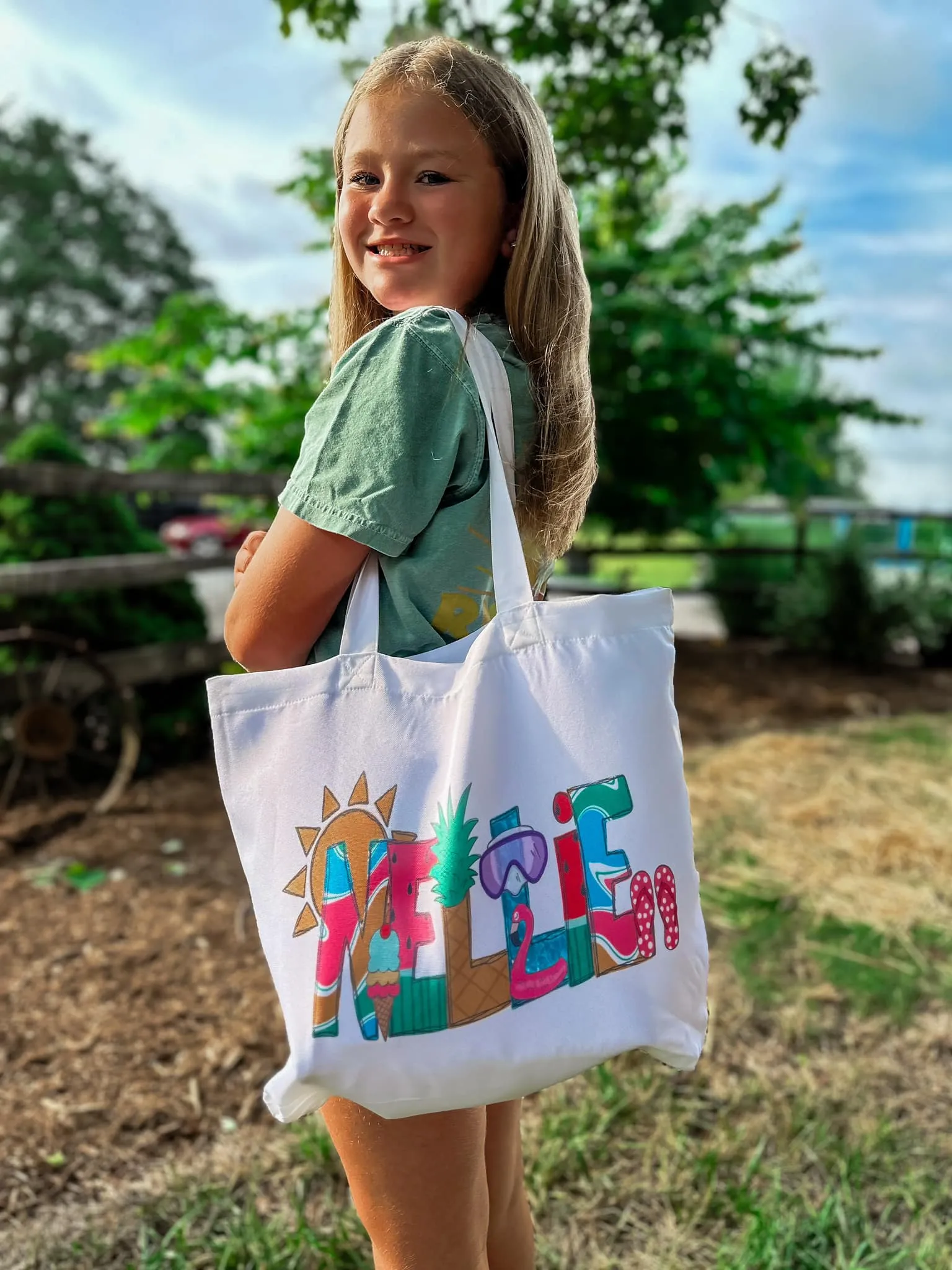Summer Pool Vibes Tote Bag Personalized TOTESUMMER0520