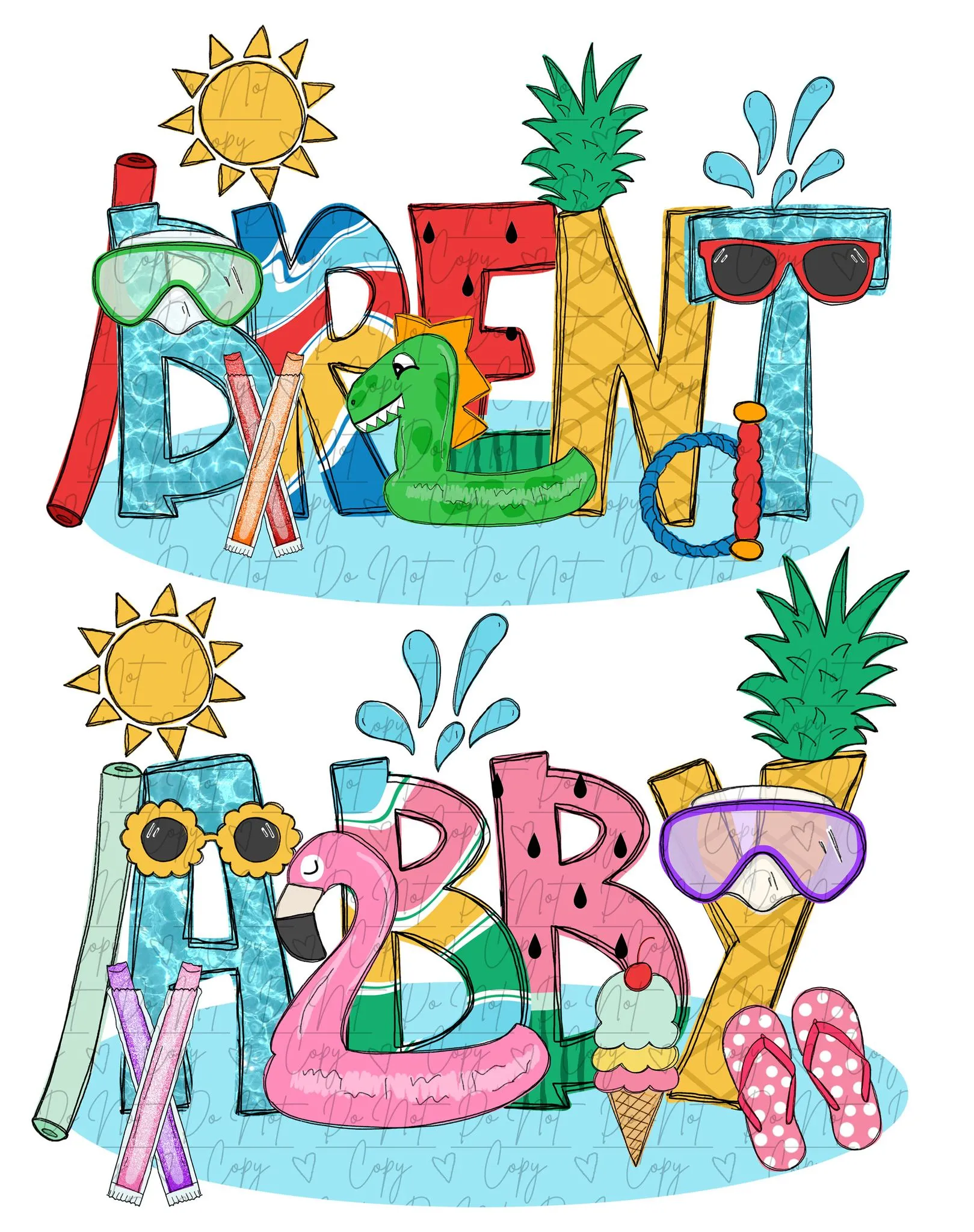 Summer Pool Vibes Tote Bag Personalized TOTESUMMER0520