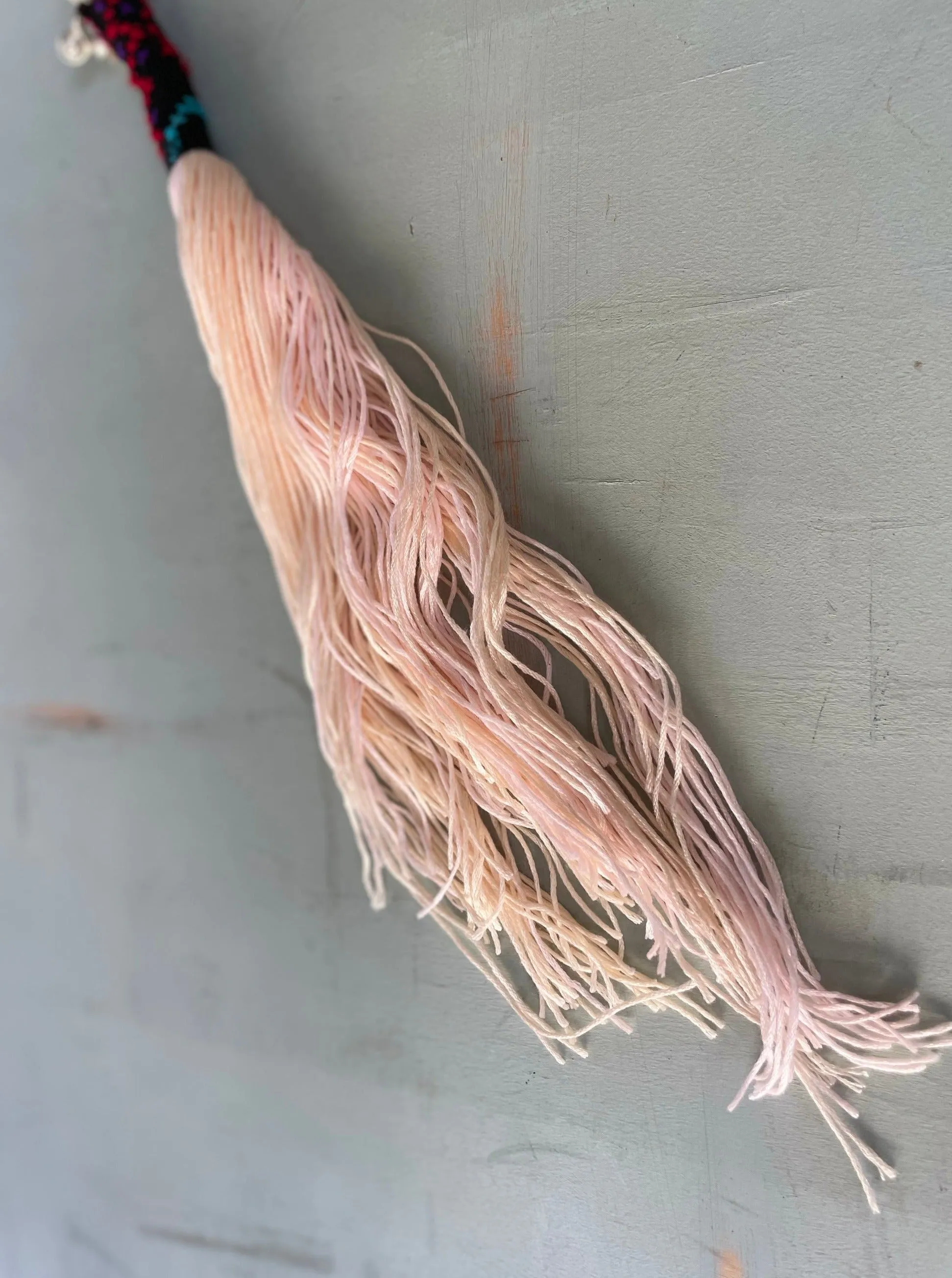 Tassel Key Chain Holder - Pink