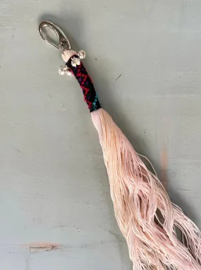 Tassel Key Chain Holder - Pink