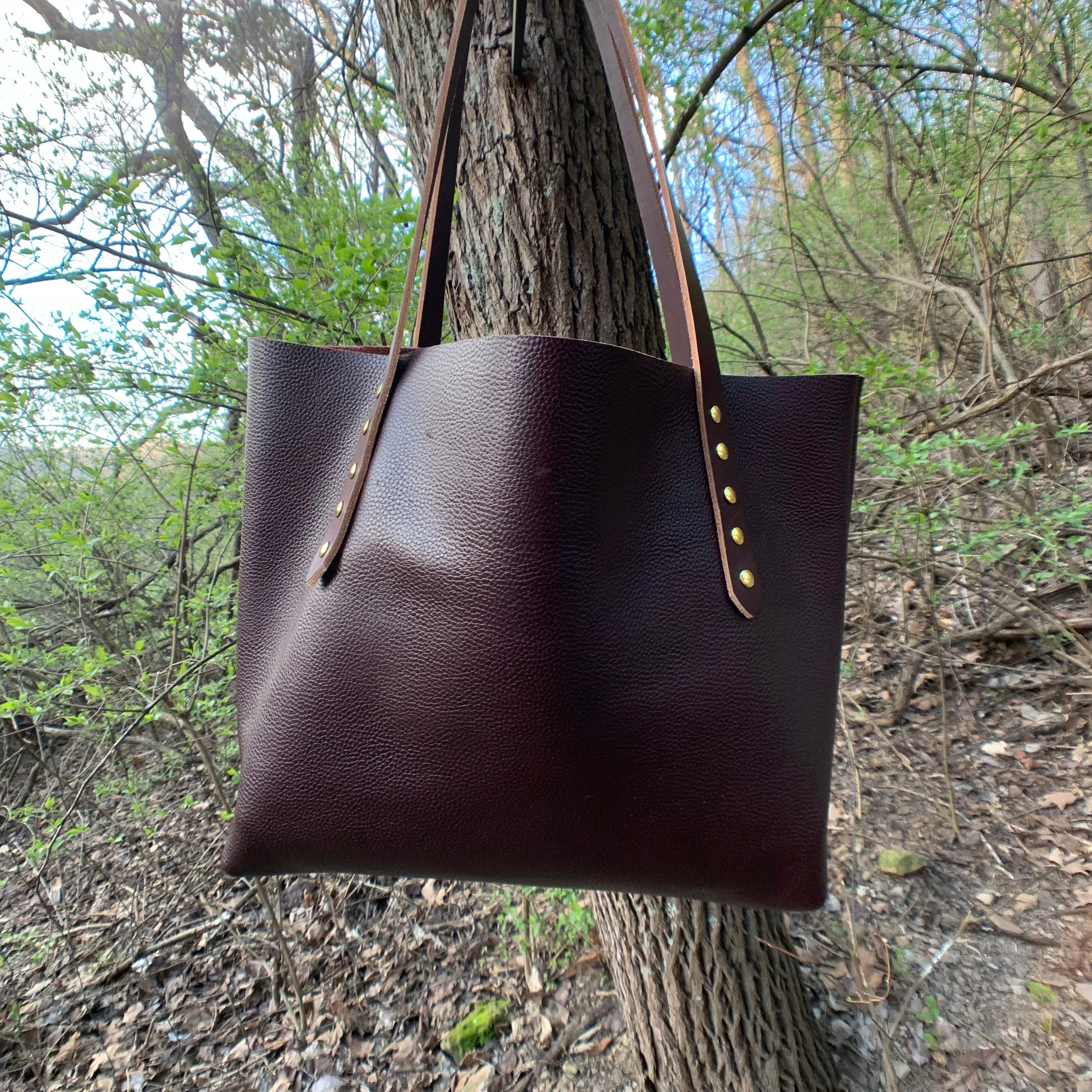 “The Big Mama Tote” in Oxblood
