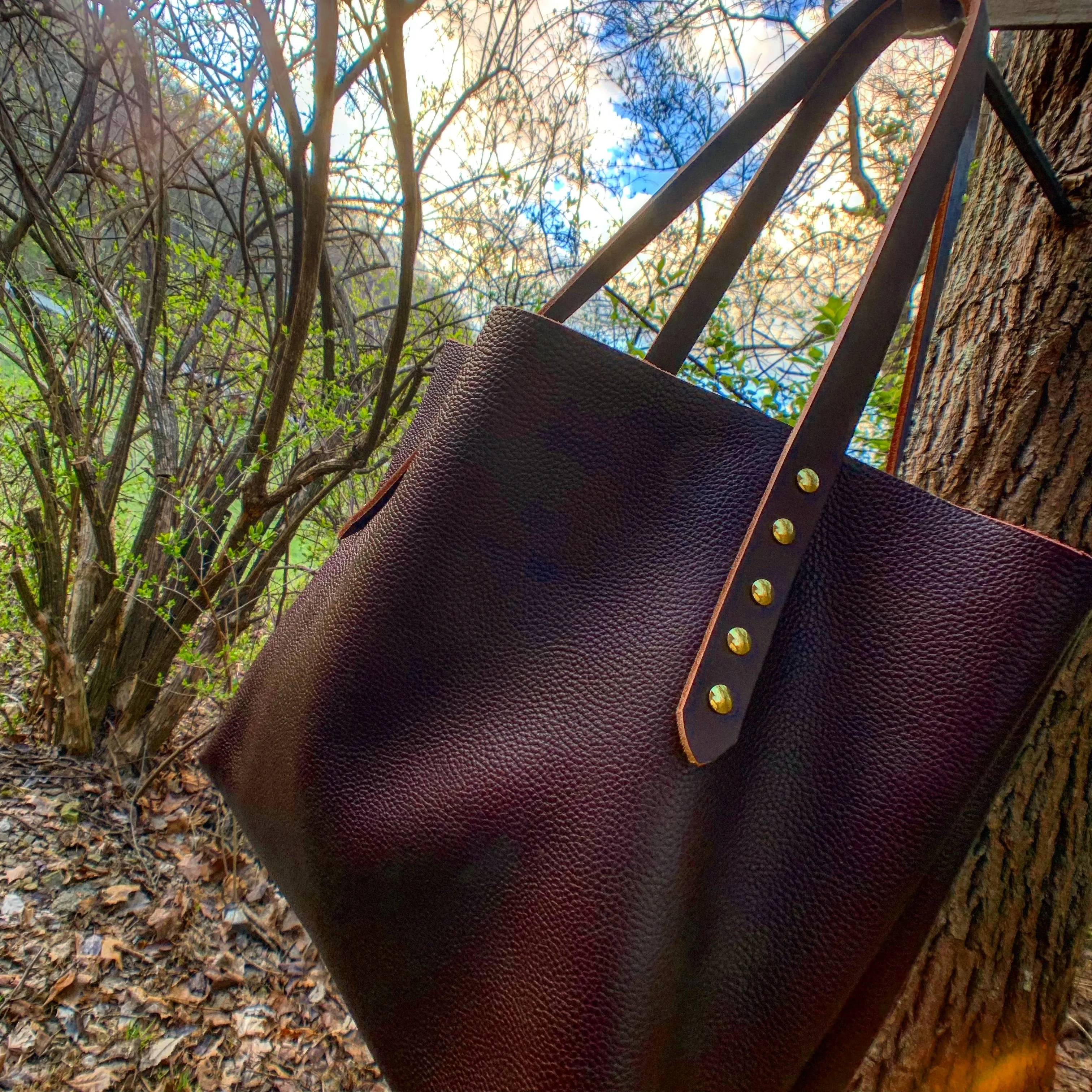 “The Big Mama Tote” in Oxblood