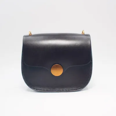 Women Green Leather Saddle Bag Crossbody Bags Shoulder Bag for Women