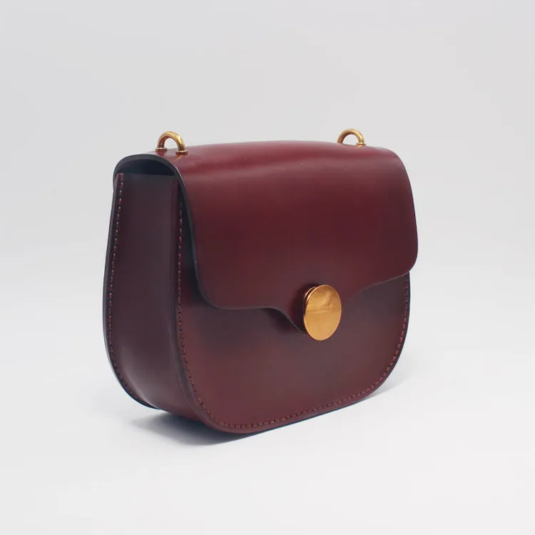 Women Green Leather Saddle Bag Crossbody Bags Shoulder Bag for Women