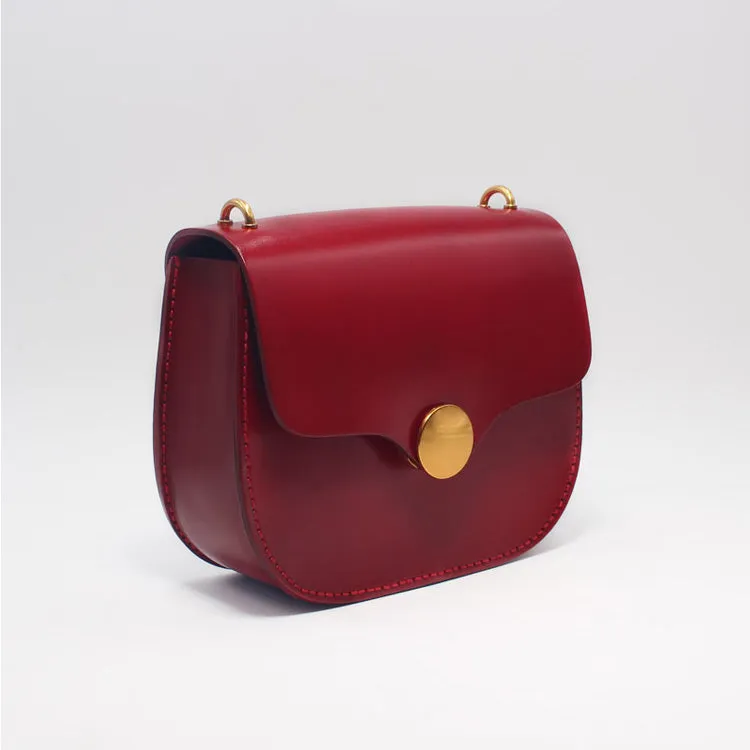 Women Green Leather Saddle Bag Crossbody Bags Shoulder Bag for Women