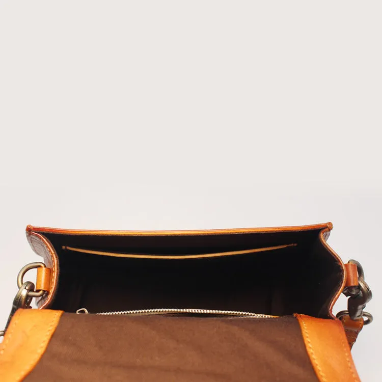 Women Saddle Bags Brown Leather Crossbody Bags Shoulder Bag for Women