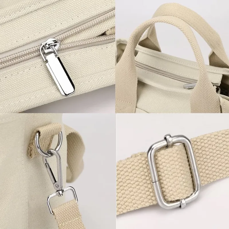 Women's Canvas Tote Purse Crossbody Bag