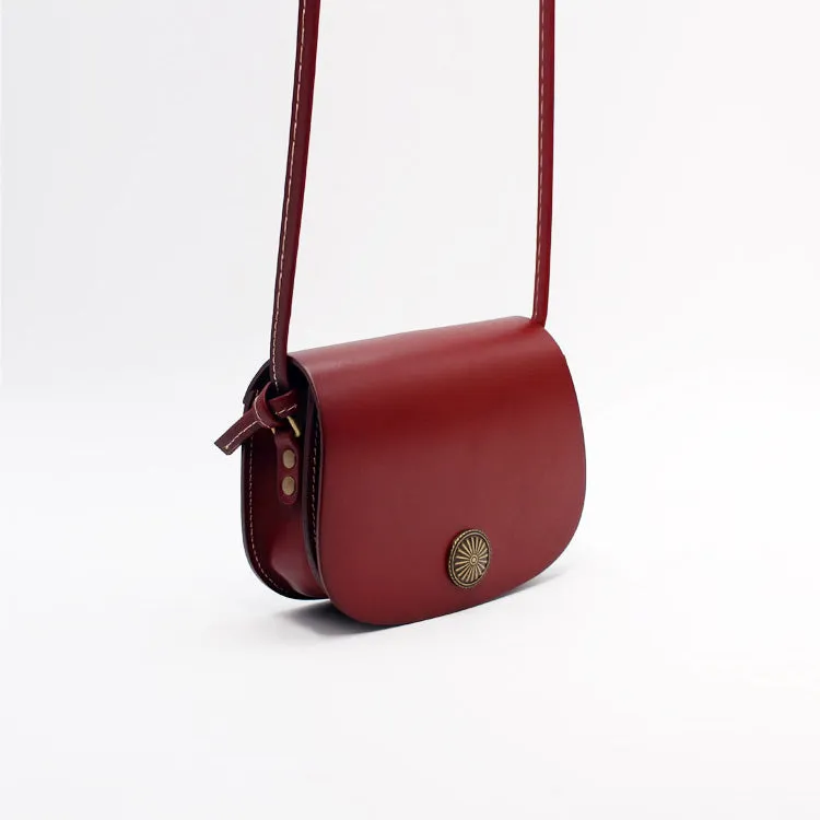 Womens Green Leather Saddle Bag Crossbody Bags Leather Shoulder Bag